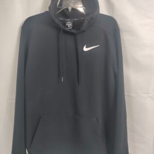 Nike drifit pull over sweatshirt hoodie black size large fits both men and women